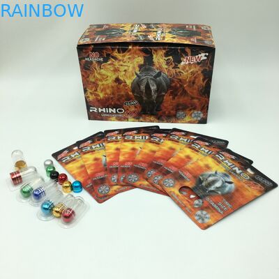 Carte lenticulaire de PVC 3D de la pilule 60*80cm de RHINOCÉROS avec des balles