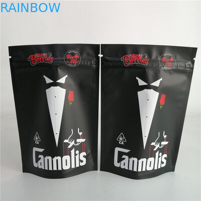 L'mauvaise herbe adaptée aux besoins du client d'écrou du biscuit 3.5g se tiennent vers le haut du sac en plastique 7g 18g 24g de sucrerie de poche de tirette