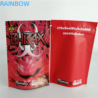 L'mauvaise herbe adaptée aux besoins du client d'écrou du biscuit 3.5g se tiennent vers le haut du sac en plastique 7g 18g 24g de sucrerie de poche de tirette