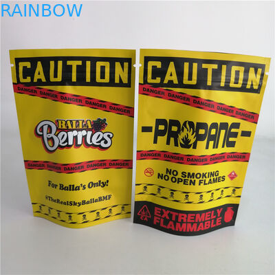 L'mauvaise herbe adaptée aux besoins du client d'écrou du biscuit 3.5g se tiennent vers le haut du sac en plastique 7g 18g 24g de sucrerie de poche de tirette