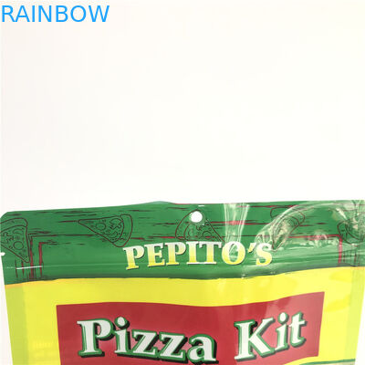 Poche de support d'emballage de catégorie comestible de sachet en plastique de Cusromized pour le sac de Pckaging de nourriture de Mylar de pizza