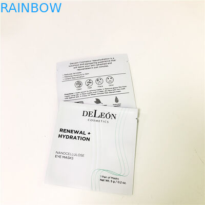 Petit sac d'emballage de crème témoin de sachet de masque de sac témoin cosmétique blanc plat de Customzed