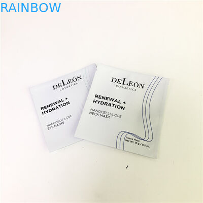 Petit sac d'emballage de crème témoin de sachet de masque de sac témoin cosmétique blanc plat de Customzed