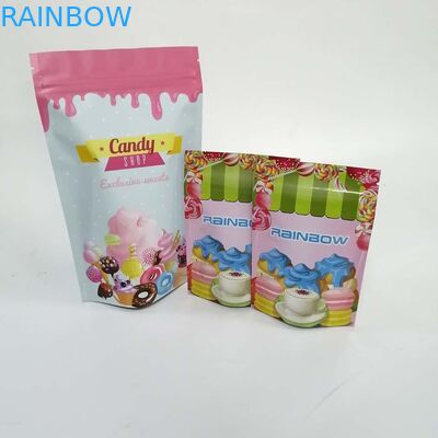 Gravure brillante élevée imprimant des poches de tirette de casse-croûte de CMYK