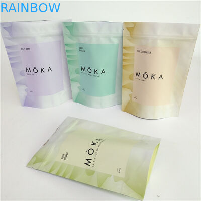 Le corps 200g de impression polychrome frottent le support vers le haut du sac de café vide de papier d'aluminium de poche avec la tirette