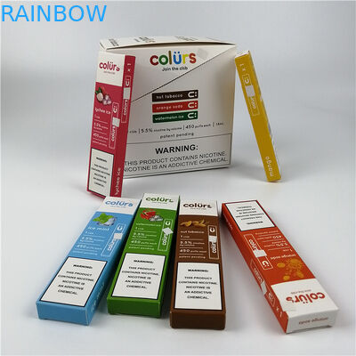 Vape parque la carte de papier d'hologramme de Cmyk boursoufle l'estampillage chaud de boîtes