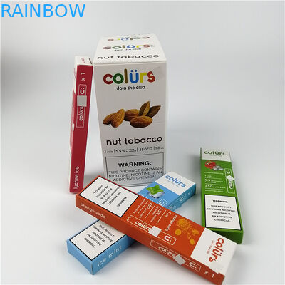 Vape parque la carte de papier d'hologramme de Cmyk boursoufle l'estampillage chaud de boîtes