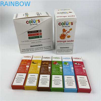 Vape parque la carte de papier d'hologramme de Cmyk boursoufle l'estampillage chaud de boîtes