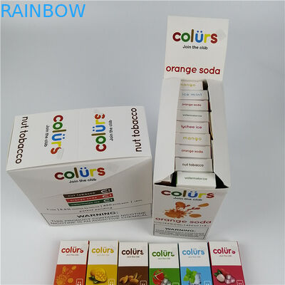 Vape parque la carte de papier d'hologramme de Cmyk boursoufle l'estampillage chaud de boîtes