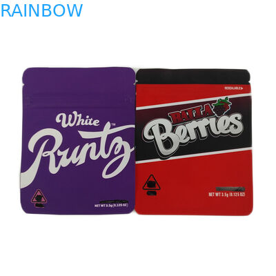 Biscuits recyclables imprimés faits sur commande d'emballage de cannabis de tirette empaquetant le sac d'emballage de graine de cannabis de sac/preuve d'odeur