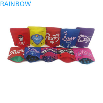 Biscuits recyclables imprimés faits sur commande d'emballage de cannabis de tirette empaquetant le sac d'emballage de graine de cannabis de sac/preuve d'odeur