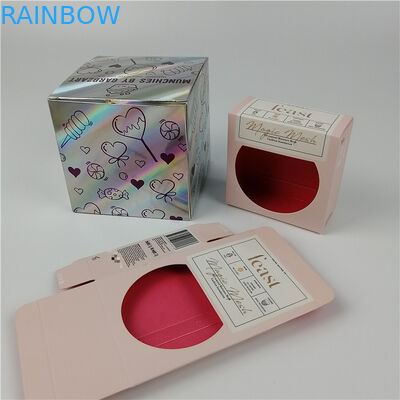 Boîte de papier olographe Matt Lamination de fenêtre de couleur claire de Pantone