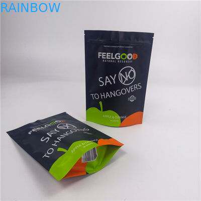 sac d'emballage de papier d'aluminium de 280g Matt Black VMPET MOPP