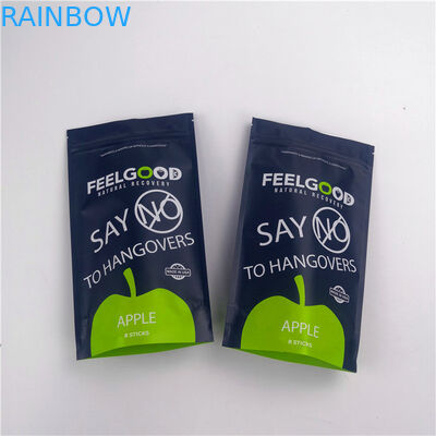 Logo adapté aux besoins du client par poches debout de tirette de Mylar 110mic de casse-croûte