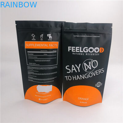 Poches debout de tirette de Mylar 120mic de casse-croûte 20*15*8cm pour la nourriture