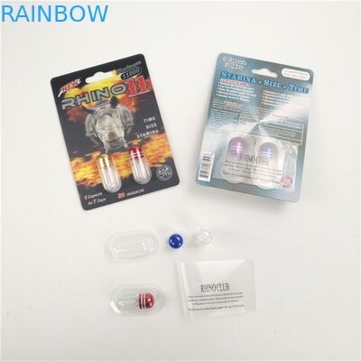 Carte de finition brillante de l'emballage 3D du rhinocéros 7 9x12cm d'amélioration