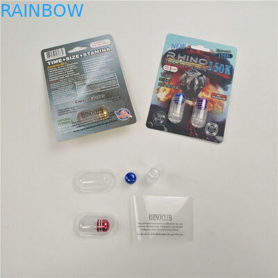 Carte de finition brillante de l'emballage 3D du rhinocéros 7 9x12cm d'amélioration