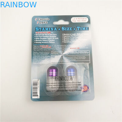 Carte de finition brillante de l'emballage 3D du rhinocéros 7 9x12cm d'amélioration