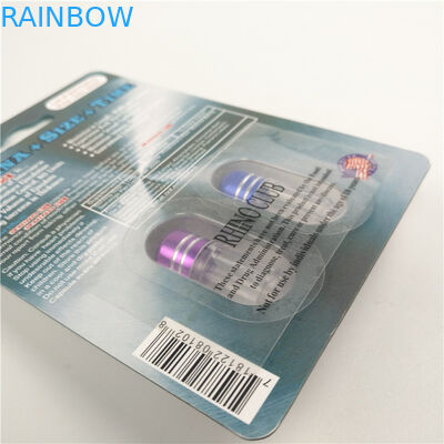 Carte de finition brillante de l'emballage 3D du rhinocéros 7 9x12cm d'amélioration