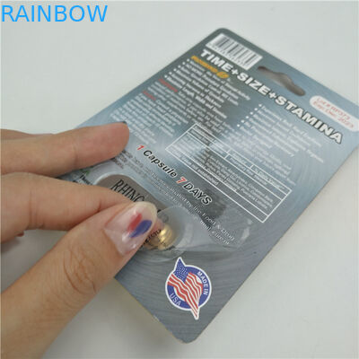 Carte de finition brillante de l'emballage 3D du rhinocéros 7 9x12cm d'amélioration