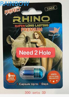 Carte étanche à l'humidité d'emballage de capsule du rhinocéros 96 de chapeau de 12mm