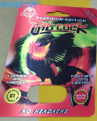 Carte recyclable d'emballage de la pilule 3D du rhinocéros 69 de CMYK