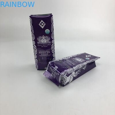 Sacs de empaquetage de gousset latéral brillant du film 250g 1kg 16oz VMPET