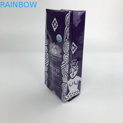 Sacs de empaquetage de gousset latéral brillant du film 250g 1kg 16oz VMPET