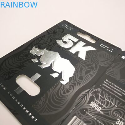 Cartes de papier extérieures brillantes de boursouflure de capsule de rhinocéros de 9x12cm