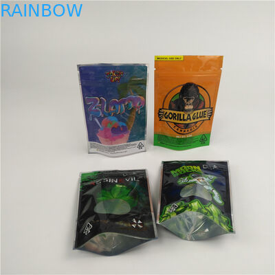 Les cannabis fleurissent le sac 3.5g 7g de 200 Mic Gravure Printing Mylar Packaging