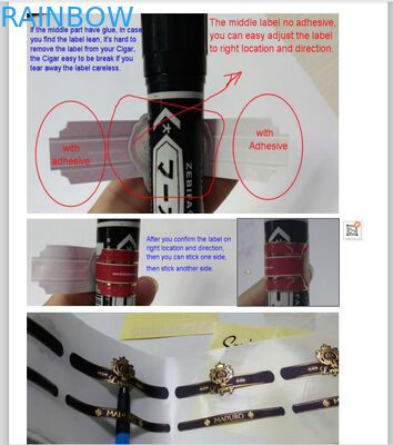 Labels de douille de rétrécissement d'estampillage d'or de la couleur 70mic de CMYK