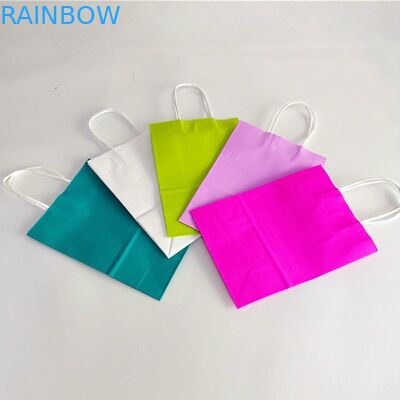 Sacs d'épicerie de carton du papier d'emballage CMYK 350gsm avec la poignée