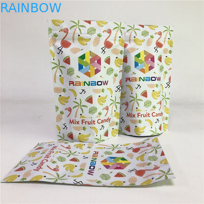 support zip-lock en plastique de GV Mylar de Runtz de l'mauvaise herbe 3.5g vers le haut de sac