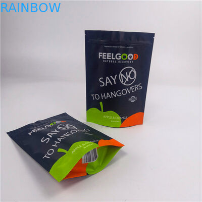 de prix usine de support poches de barrière avec des puces d'entaille de larme empaquetant des sacs de tirette