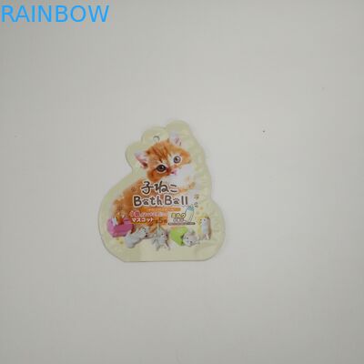 poche en plastique adaptée aux besoins du client d'emballage de casse-croûte d'aliments pour chats de sac d'emballage alimentaire d'animal familier de catégorie comestible pour le chien avec le logo adapté aux besoins du client