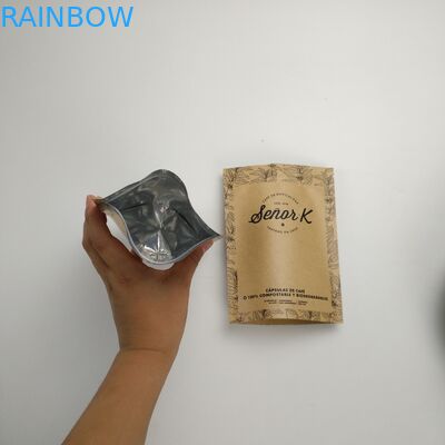 Tenez-vous vers le haut des sacs de café de empaquetage zip-lock des fabricants 12oz de papier de Brown emballage de sac de café de Mylar avec la valve
