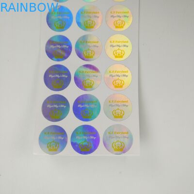 Autocollants privés adhésifs olographes de VMPET MOPP pour des boîtes