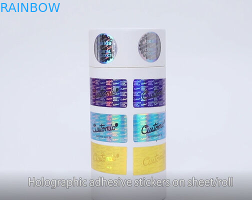 Étiquettes adhésives CYMK UV de l'autocollant 60mic décoratif olographe