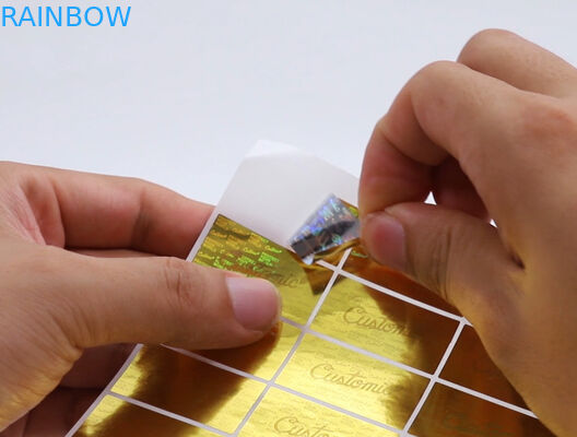 Étiquettes adhésives CYMK UV de l'autocollant 60mic décoratif olographe