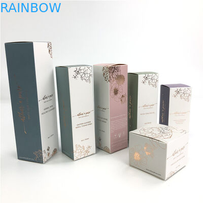 Emballage de estampillage chaud cosmétique de crème de visage de boîte de papier de carton blanc