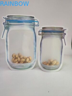 La forme spéciale met en sac le support brillant vers le haut des sacs avec des sachets en plastique de tirette pour l'emballage d'écrous