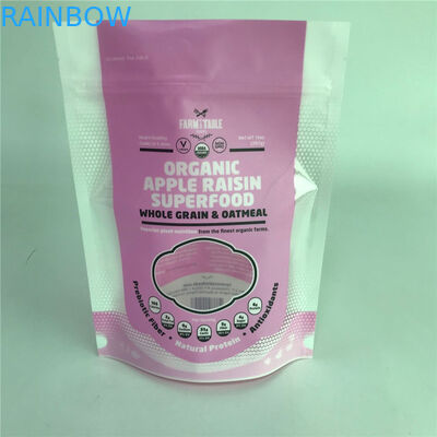 Le support brillant de surface vers le haut des sacs de empaquetage a adapté des sacs aux besoins du client avec la fenêtre pour l'emballage alimentaire