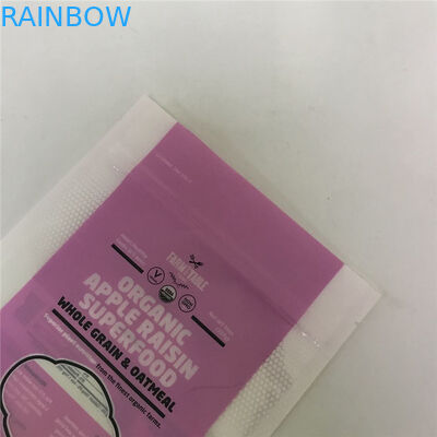 Le support brillant de surface vers le haut des sacs de empaquetage a adapté des sacs aux besoins du client avec la fenêtre pour l'emballage alimentaire