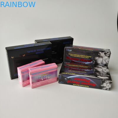 Emballage rectangulaire de empaquetage fait sur commande B de papier de maquillage de cil brillant de pilules de boîte de papier de Logo Recycled Cosmetic Contact Lenses