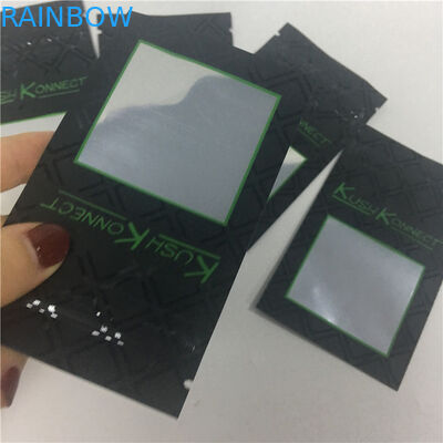 Le PE UV de l'impression KUSH empêchent des enfants des sacs s'ouvrants de tabac avec la fenêtre