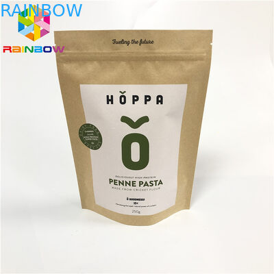 A imprimé propres sacs de Logo Ziplock Stand Up Paper pour la nourriture/grains de café que l'emballage de fenêtre voient par des sacs