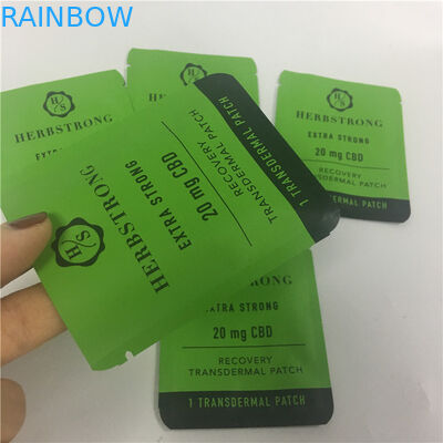 La serrure rescellable de impression faite sur commande de fermeture éclair de Mylar se tiennent vers le haut des biscuits de l'mauvaise herbe CBD de poche empaquetant des sacs