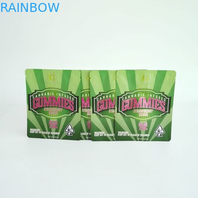 La coutume a accepté l'emballage brillant de papier d'aluminium met en sac les sacs rescellables d'emballage de Mylar