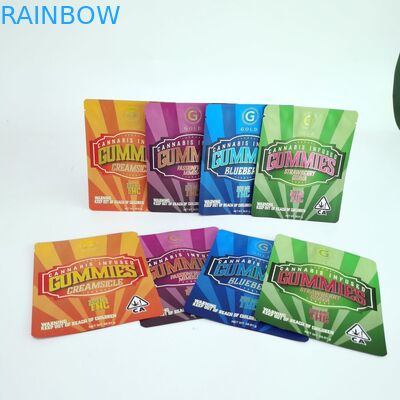 La coutume a accepté l'emballage brillant de papier d'aluminium met en sac les sacs rescellables d'emballage de Mylar