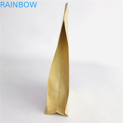 Faits sur commande admis tiennent les sacs qui respecte l'environnement de PLA de papier d'emballage de sacs avec la tirette